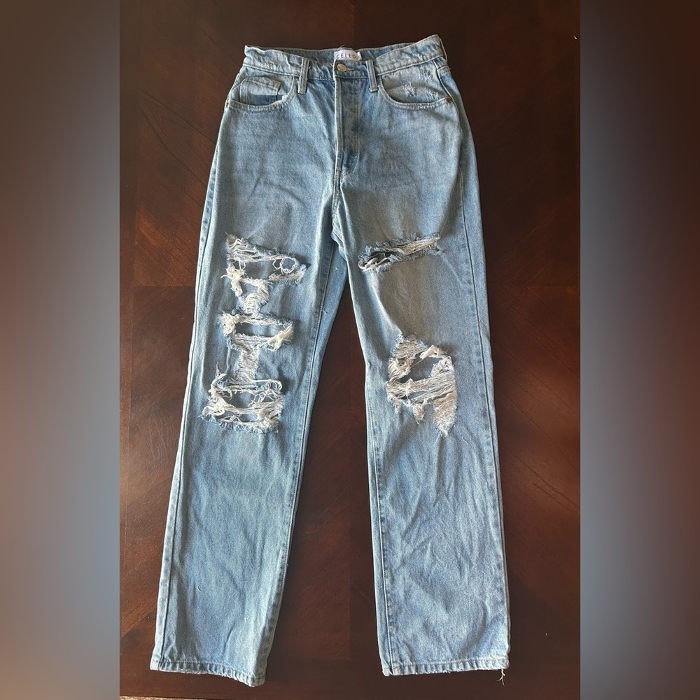 Cello Light Blue Distressed Women’s Jeans